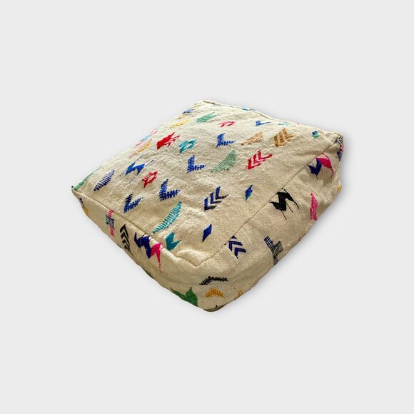 Berber pouf, Moroccan Kilim pouf, handmade